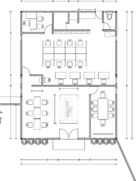 denah kantor minimalis