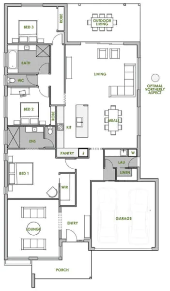 denah rumah 9x12 2 lantai