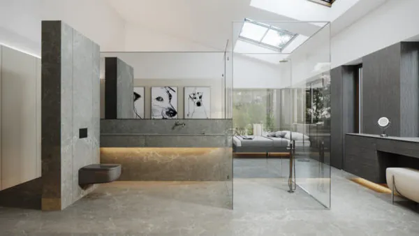 kamar mandi mewah modern kontemporer