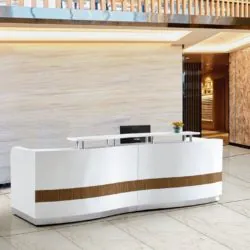 Custom Meja Resepsionis Modern