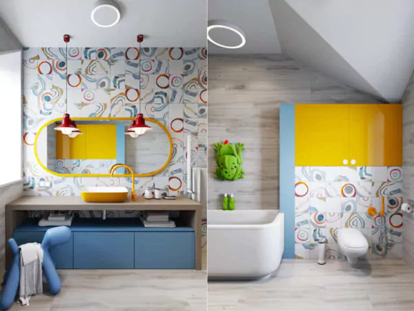 kamar mandi modern colorfull