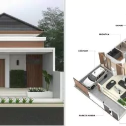 banner denah rumah 3 kamar tidur 1 mushola