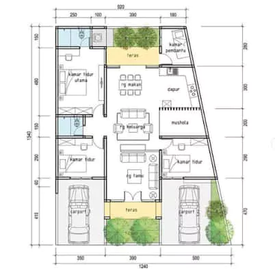 banner denah rumah 6x8 3 kamar