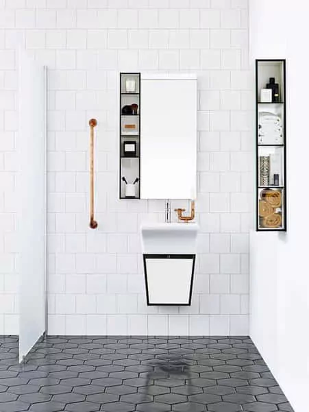 keramik lantai kamar mandi hexagonal