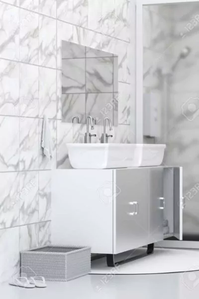 keramik lantai kamar mandi putih