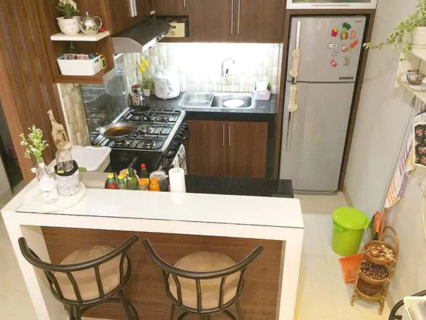 renovasi dapur rumah subsidi type 30 60 kitchen island