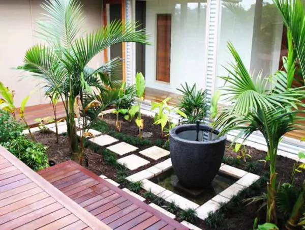 taman rumah minimalis sederhana