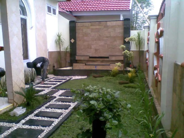 teras taman rumah minimalis type 36