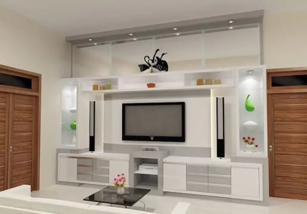 backdrop tv simple fullset partisi