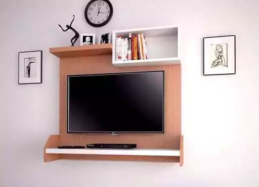 backdrop tv simple rak dinding fungsional