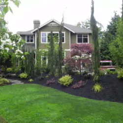 banner taman samping rumah