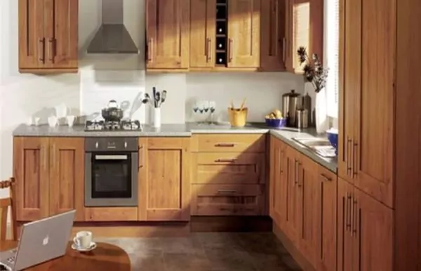 cooker hood di kitchen set kayu jati