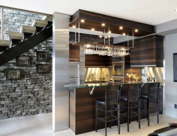 kitchen set bawah tangga dan island