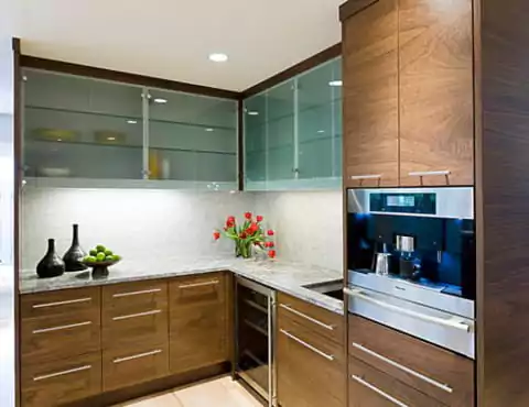 kitchen set kaca simpel