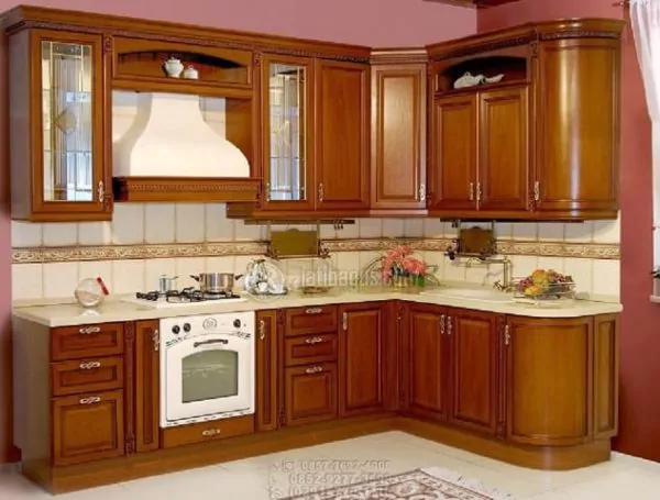 kitchen set kayu jati sederhana