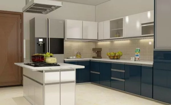 kitchen set stainless backdrop keramik