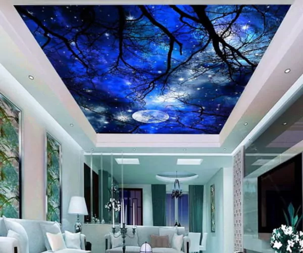 plafon pvc motif awan mewah