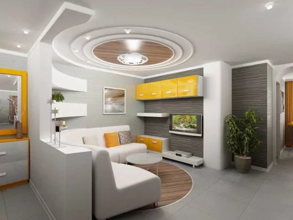 plafon pvc ruang tamu elegan