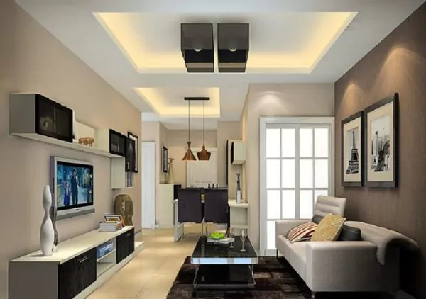 plafon pvc ruang tamu modern