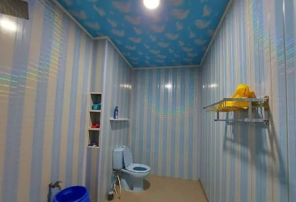plafon pvc motif awan kamar mandi