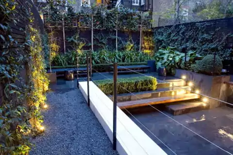 taman rumah mewah gaya oriental