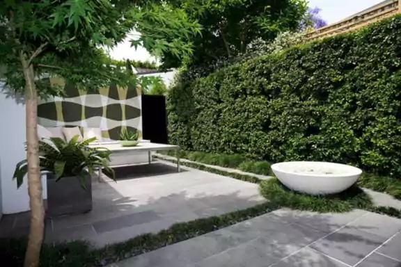 taman rumah mewah keramik granit