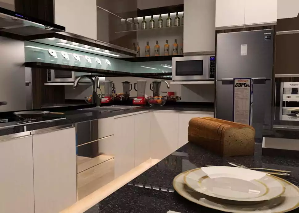 banner kitchen set mewah