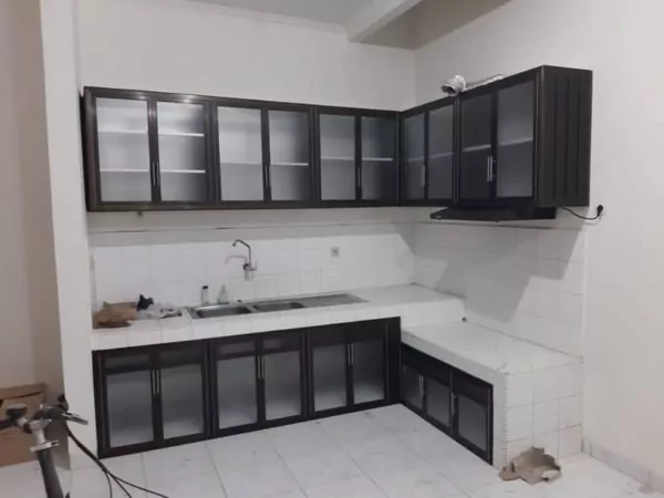 kitchen set baja ringan letter L