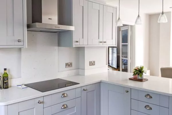 kitchen set baja ringan surface solid wood