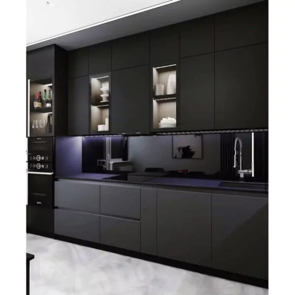 kitchen set hpl hitam