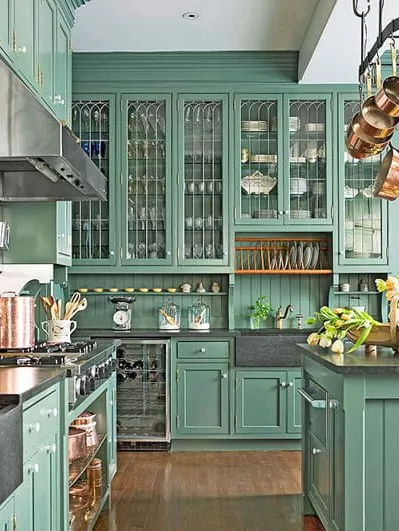 kitchen set kaca kombinasi hpl