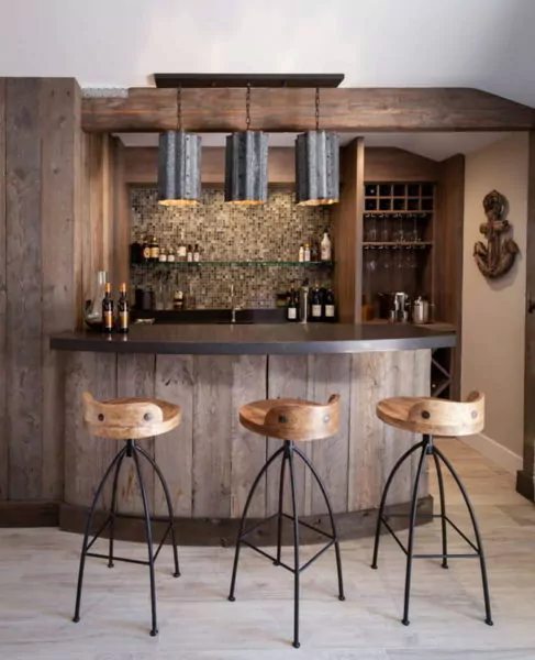 kitchen set mini bar kayu mewah