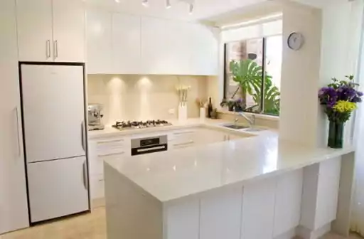 kitchen set mini bar letter U
