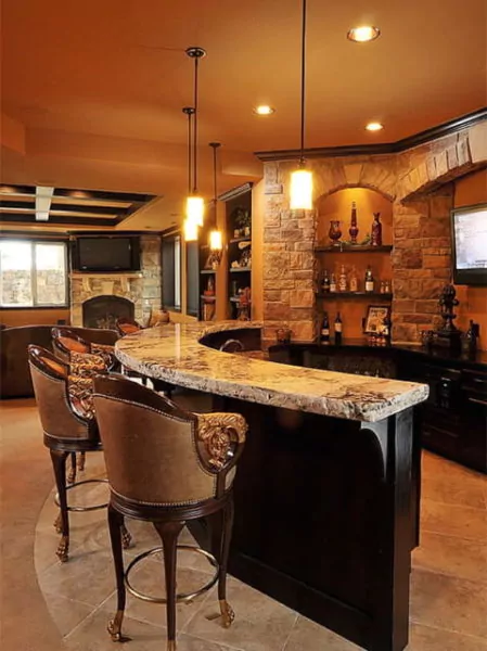 kitchen set mini bar top table granit