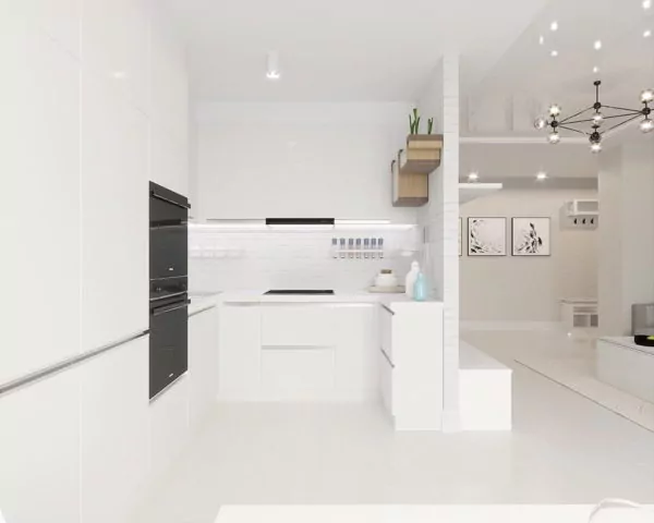 kitchen set minimalis letter L