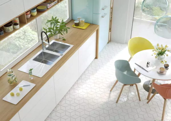 kitchen set minimalis motif kayu