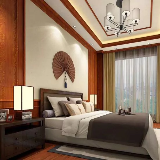 plafon pvc kamar tidur model waffle