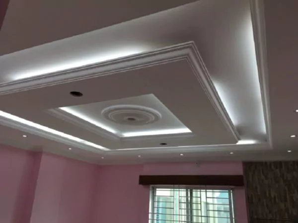 plafon pvc kamar tidur motif timbul