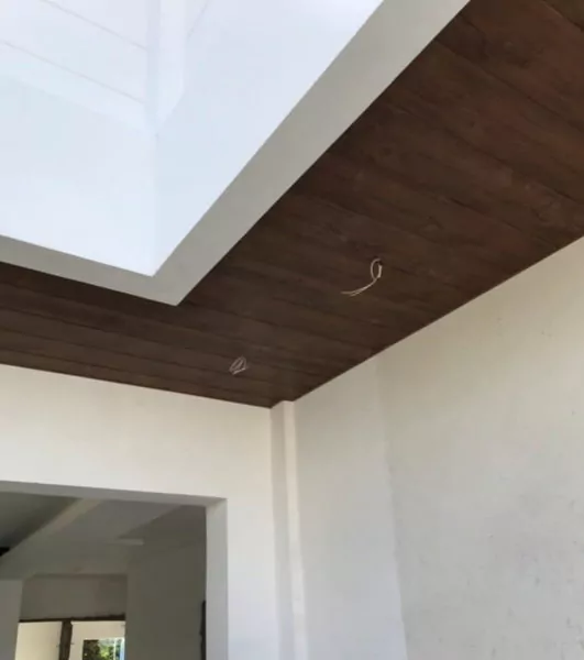 plafon pvc teras kombinasi gypsum