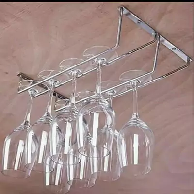 peralatan dapur lengkap - rak gelas gantung