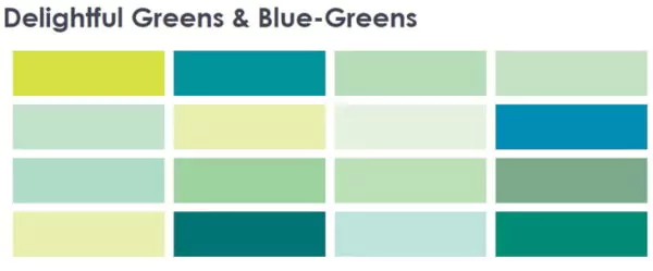warna cat nippon paint untuk ruang tamu - delightful greens and blue-greens