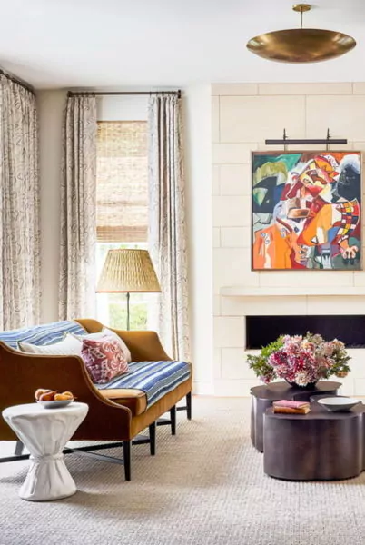 warna cat ruang tamu yang cerah - cream