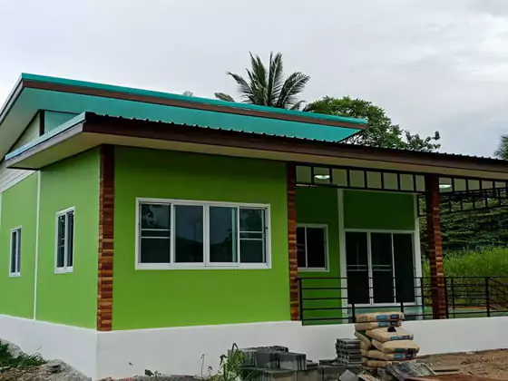 warna cat rumah hijau muda