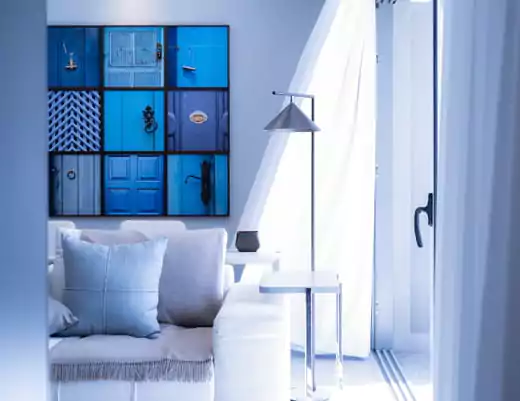 warna cat rumah mewah - sky blue