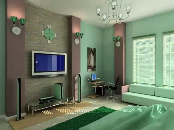 warna cat rumah sederhana - hijau