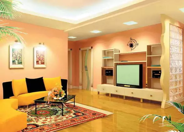warna cat rumah sederhana - peach