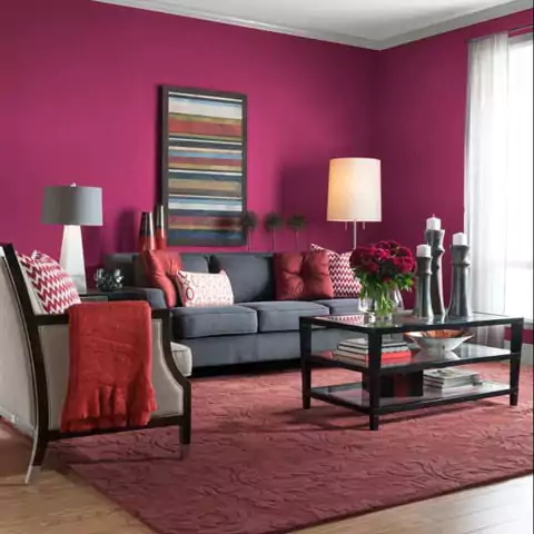 warna cat rumah sederhana - purple