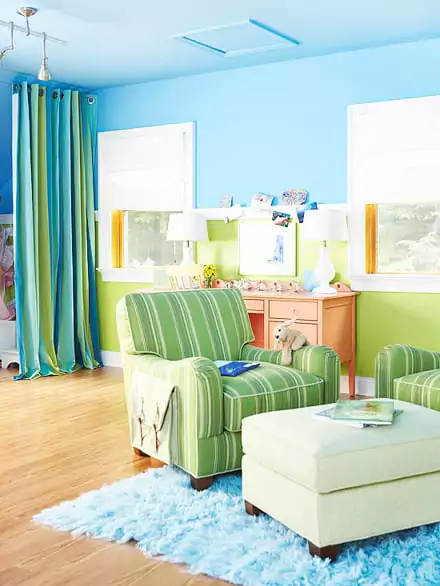 warna cat rumah sederhana - sky blue