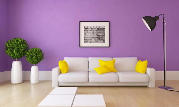 warna cat rumah ungu violet