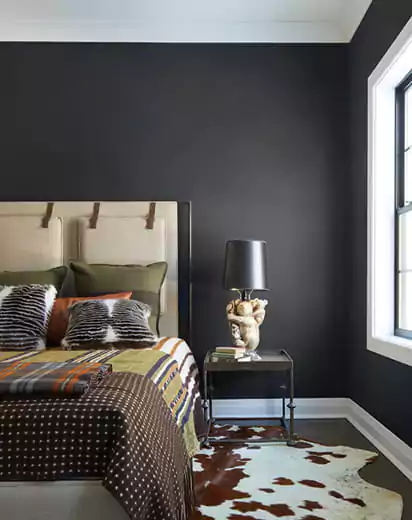 warna cat rumah bagian dalam - iron grey